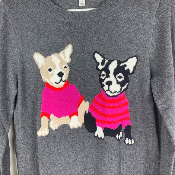 J.Crew Mercantile | Women's Crewneck French Bulldog Sweater | Small - Picture 4 of 6
